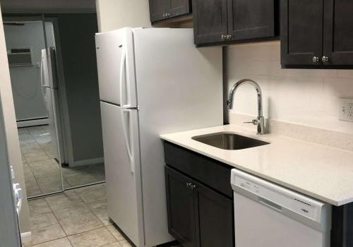 Modern Kitchen With Whiten Countertop